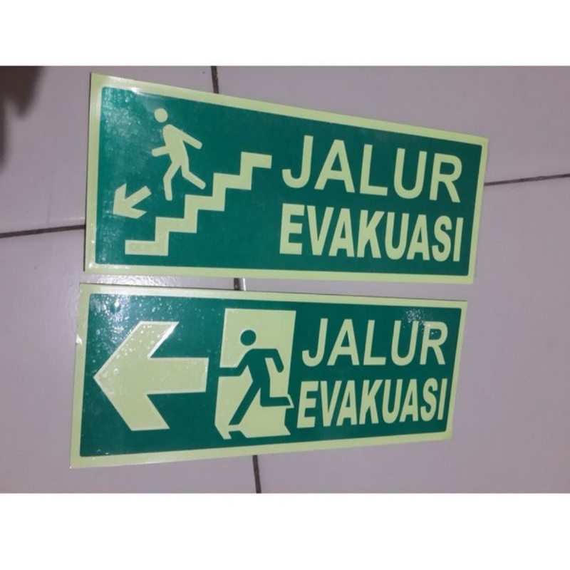 

sticker sign glow in the dark