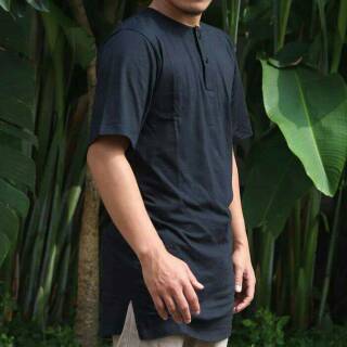 BAJU KOKO KURTA BAHAN  KAOS  POLOS  CASUAL MODEL PAKAIAN 