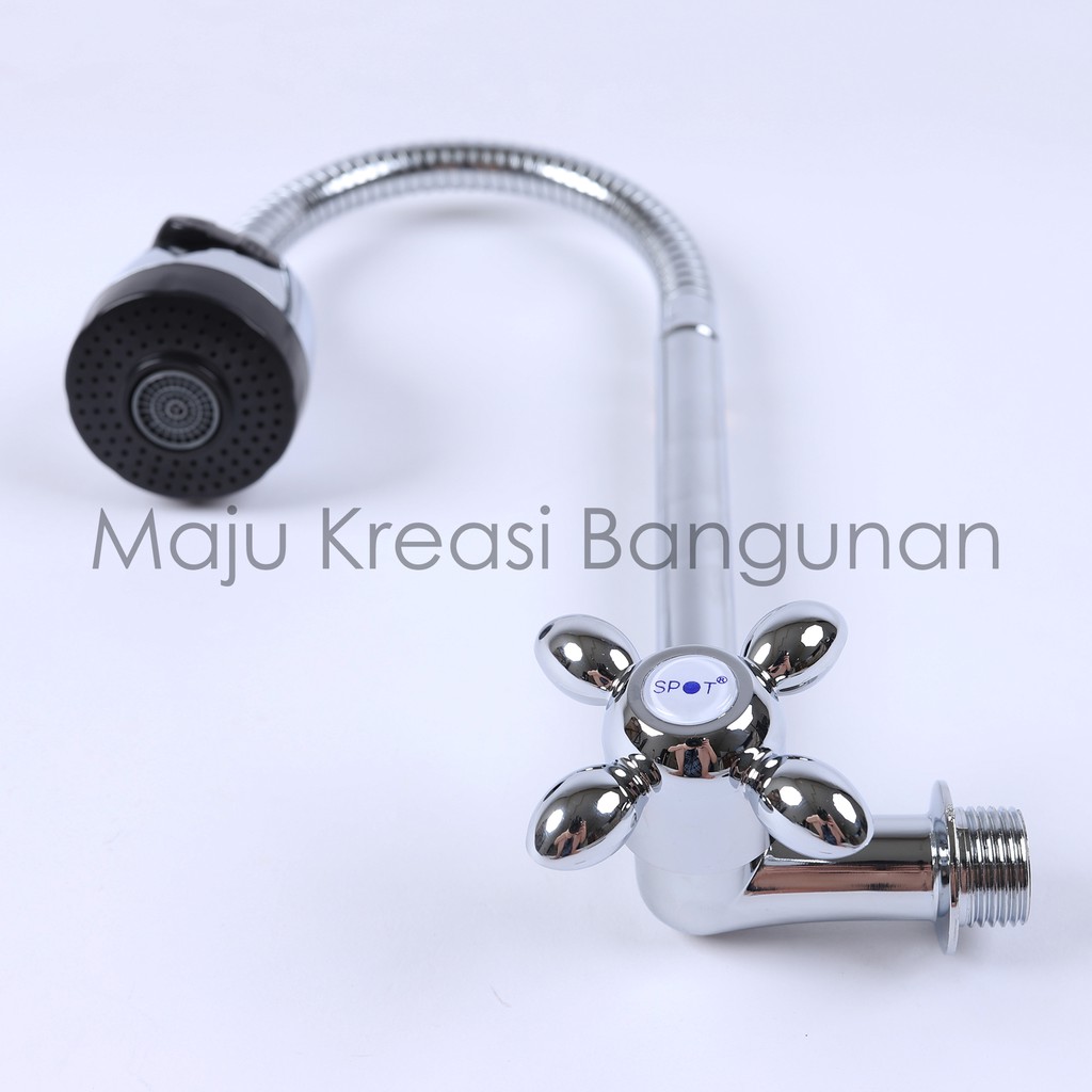 TERMURAH Kran Angsa Fleksibel Kepala On Off Cuci Piring Keran Sink Stainless Stanlis Dapur Grosir