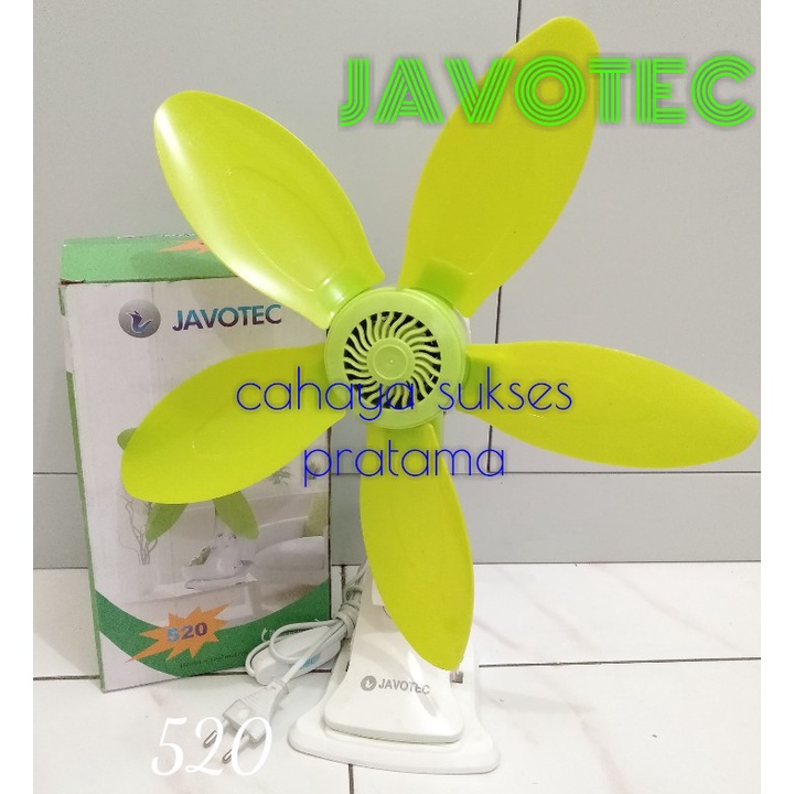 Kipas Mini/ Fan Jepit-Dinding-Duduk Javotec 5-Baling FC01-JAV520 (28W)