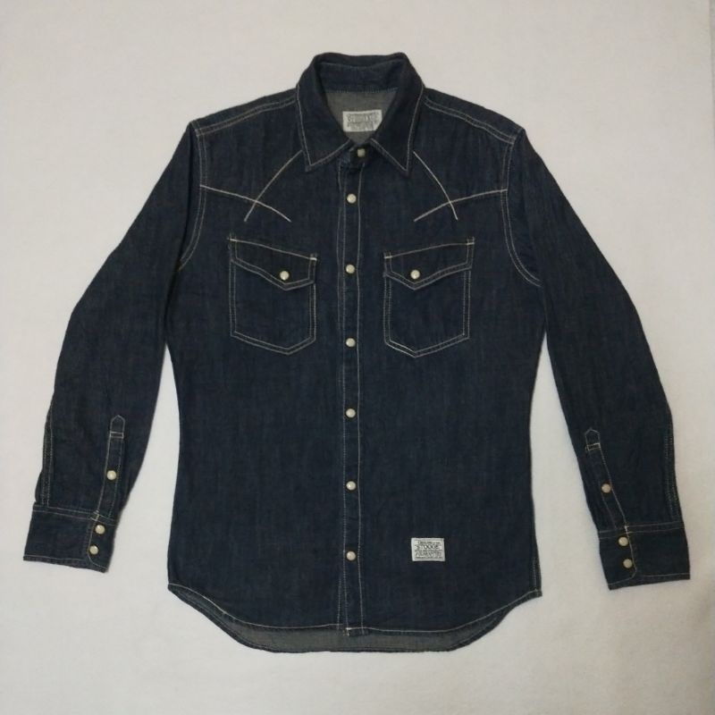 Kemeja shirt stooge and co denim jeans japan momotaro iron heart