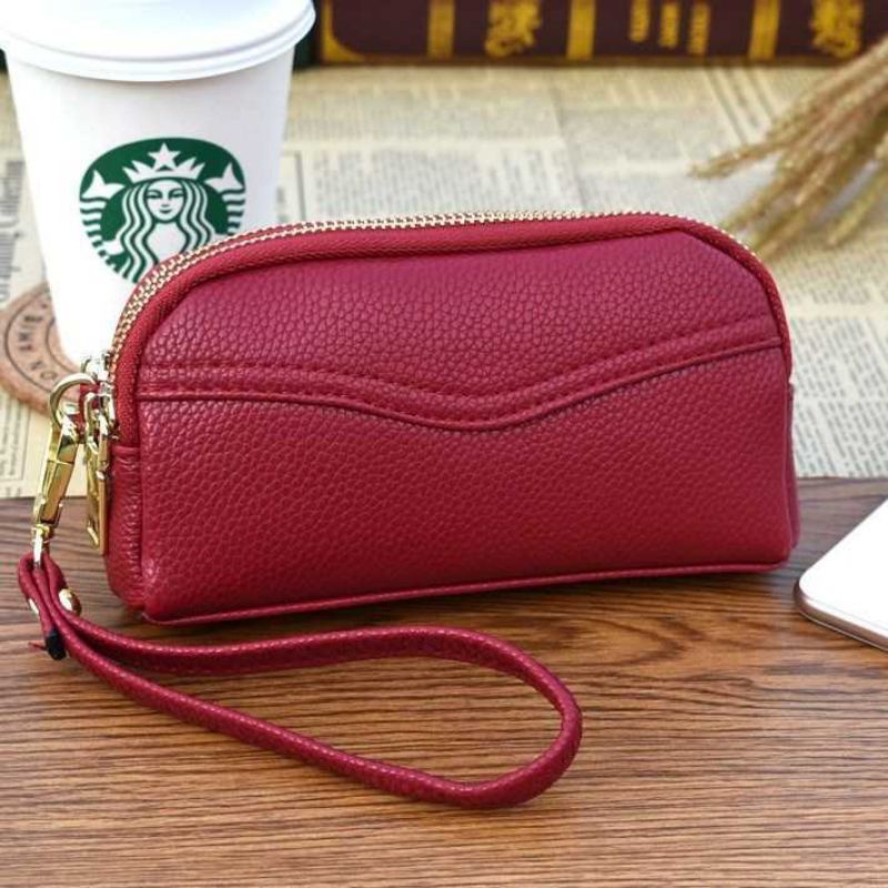 Dompet Hp Dan Uang Wanita Panjang KOREAN STYLE Anti air Pouch kosmetik Makeup Ibu-ibu cewek Papirut import terbaru 2022