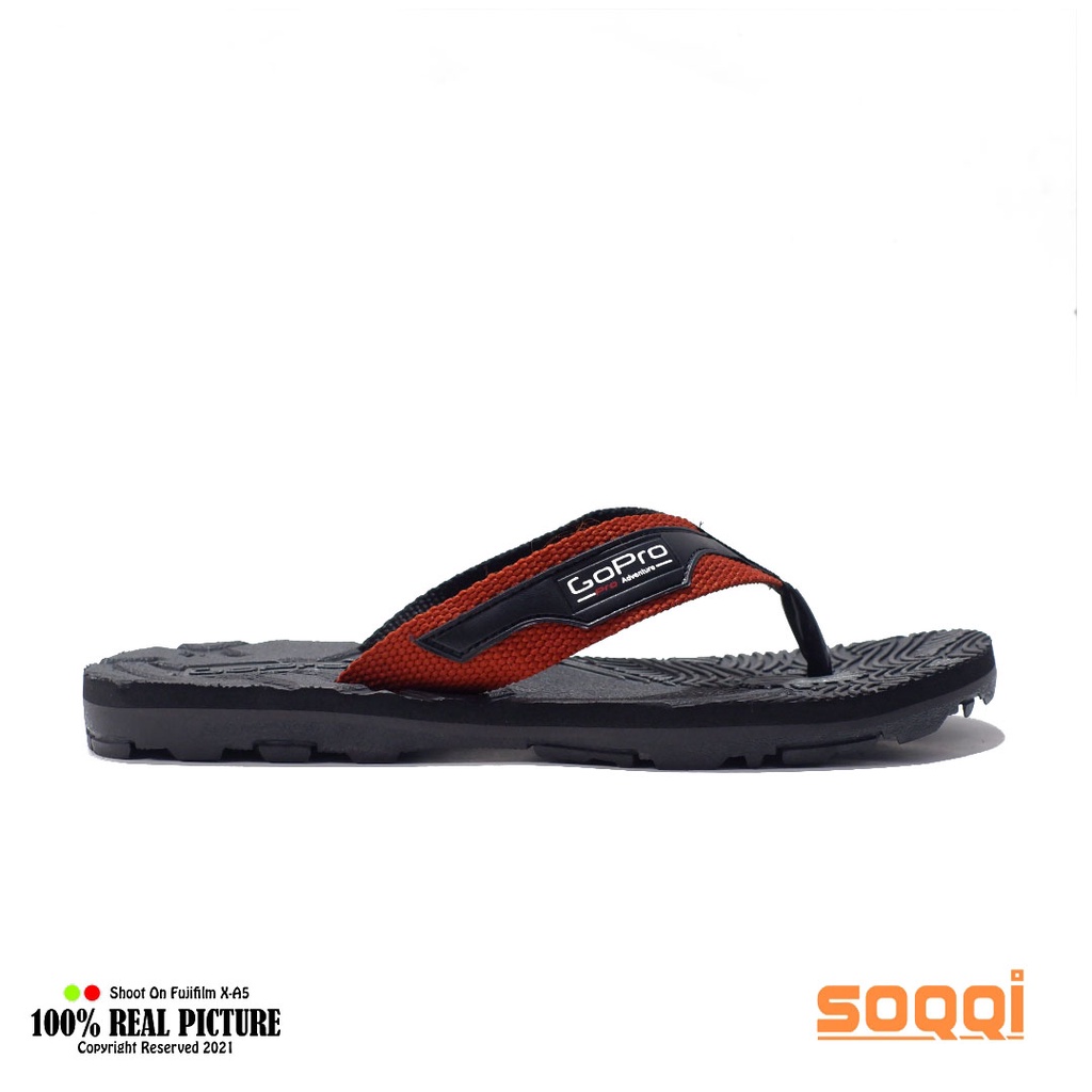 Sandal jepit pria original sendal japit karet cowok laki-laki dewasa model distro casual flat flip flop slide branded Soqqi-Gp Diego spon terbaik promo lebaran cod murah keren 39-43