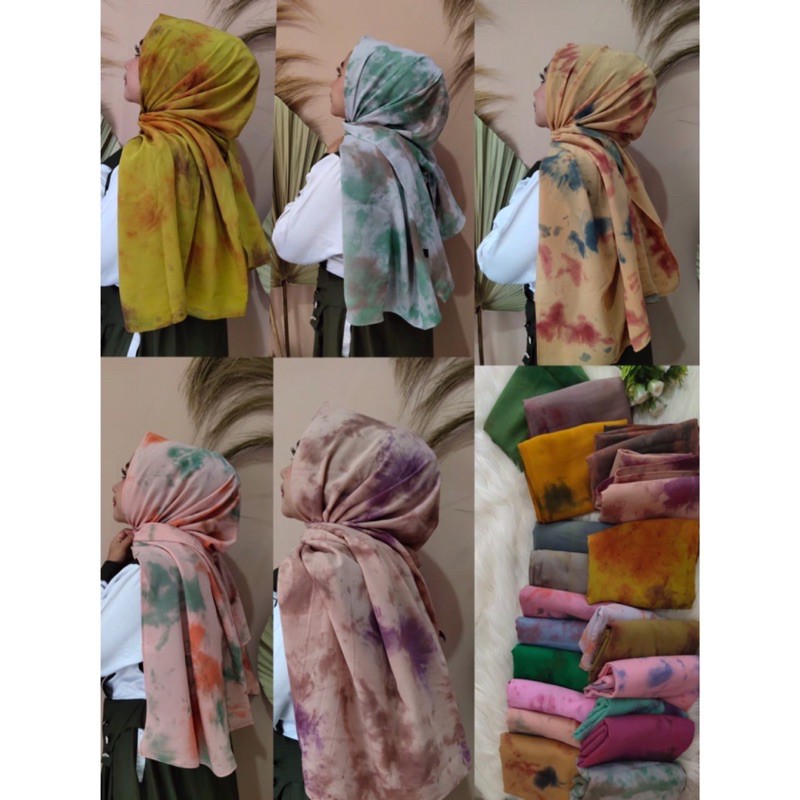 Pasmina Tiedye Imah Bahan diamond italiano