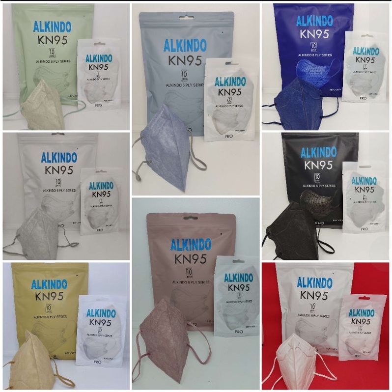 MASKER KN95 6PLY ALKINDO PRO ISI 10 LEMBAR SINGLE PACK