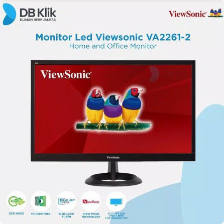 Monitor Led Viewsonic VA2261-2 " 1920x1080 VGA DVI Full HD 22 Inch "