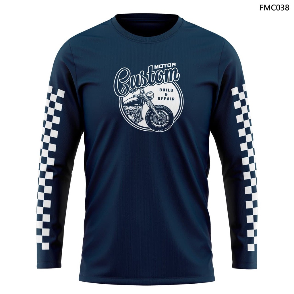 Pakaian Pria Kaos Motor Custom Garage Racing otomotif Baju Motor Custom Distro Original