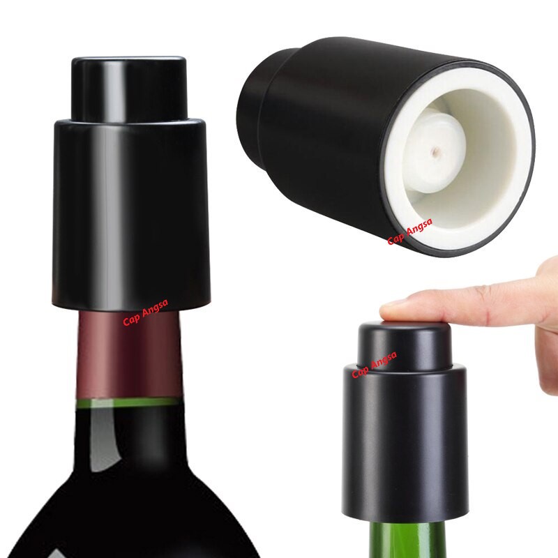 WINE SAVER BOTTLE STOPPER VACUUM VACUM CAP SEAL PLUG SEALED CORK REUSABLE TUTUP BOTOL ANGGUR ANTI TUMPAH