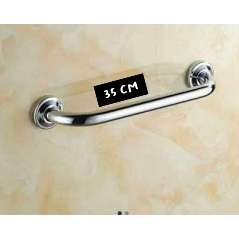 PEGANGAN KAMAR MANDI / PEGANGAN BATHTUB / GRAB BAR STAINLESS 35 CM