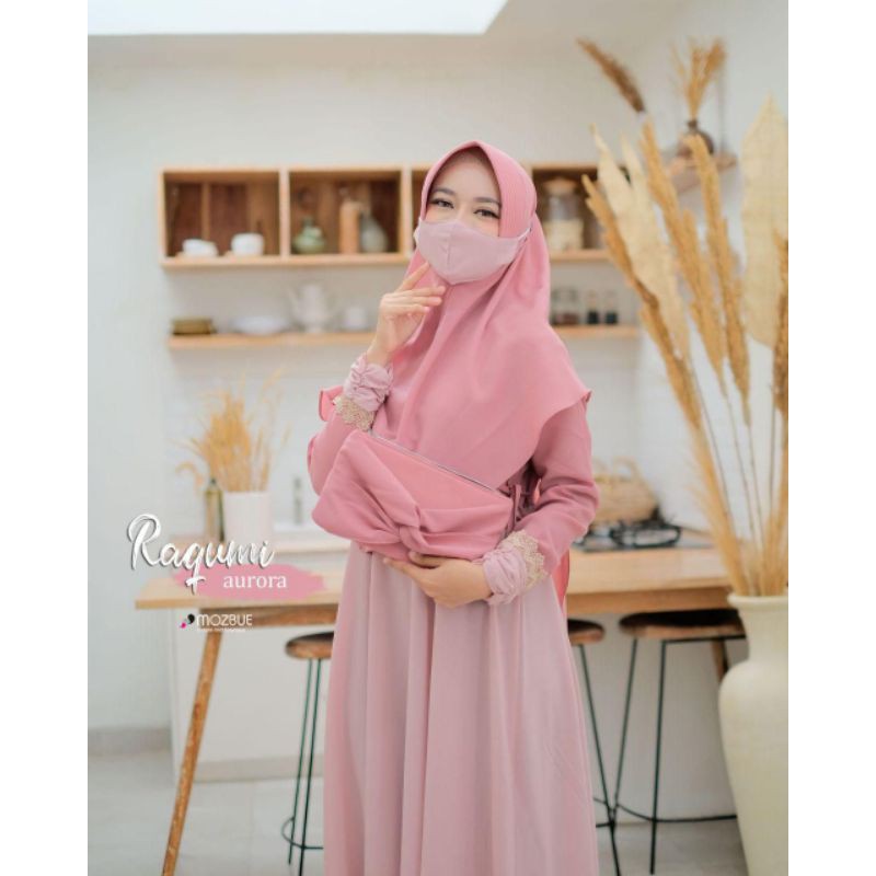 Gamis Set Gamis Syar'i Gamis Free Clutch Raqumi Syari Original By Mozbue