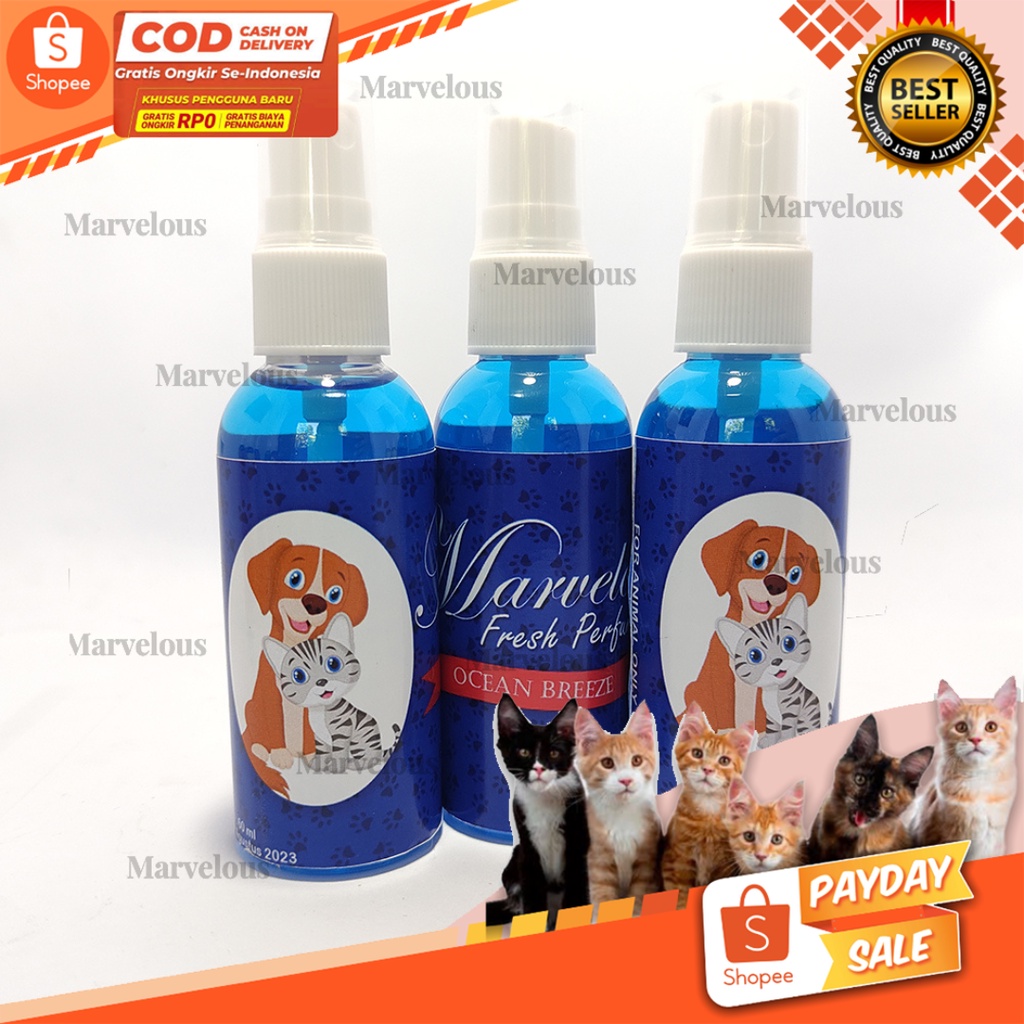 Parfum Kucing Marvelous / Parfum Anjing Marvelous 60 ml