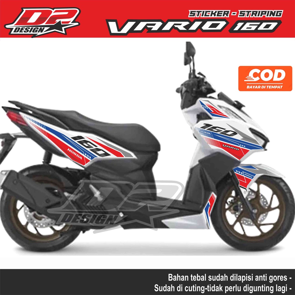 Stiker VARIO 160 - motor putih