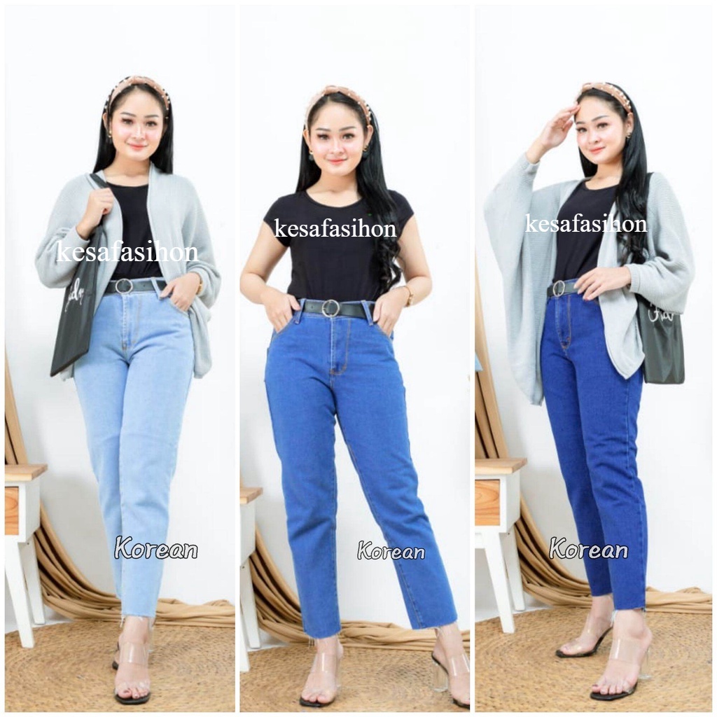 New-CELANA BOYFRIEND SUWIR JEANS WANITA/ CELANA WANITA KOREAN YANG PALING HITS!!