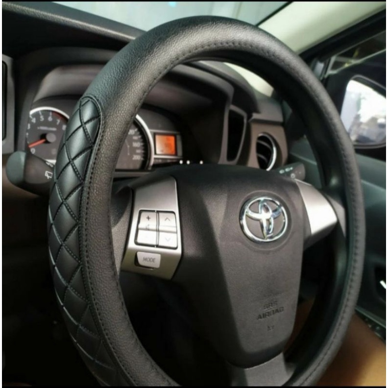 cover stir toyota raize/sarung stir kulit toyota raize/cover stir hitam toyota