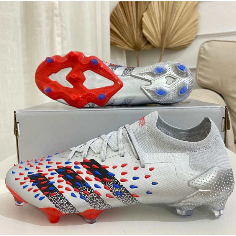 Sepatu Bola Adidas Predator Mutator 20.1 White Red FG