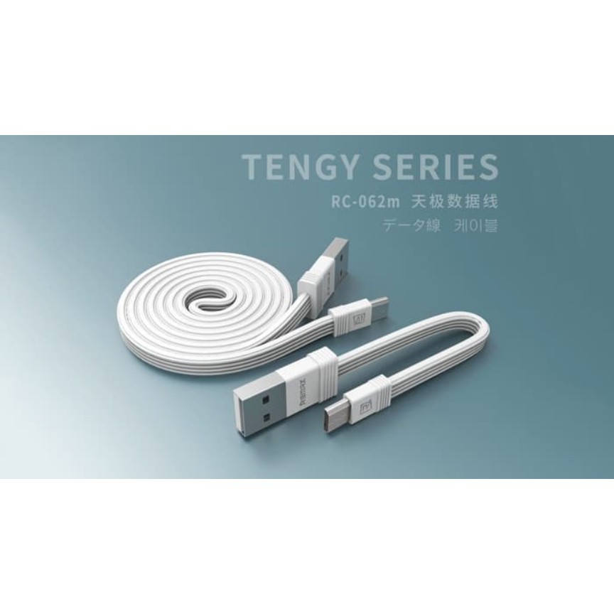 REMAX TENGY SERIES CABLE RC-062m (DAPAT 2PCS PANJANG 1M DAN 16CM