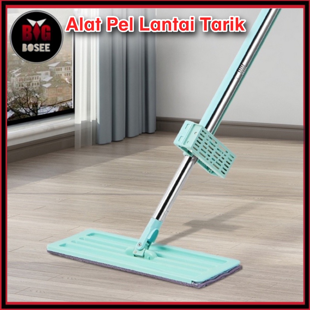 BB7 - Alat Pel Lantai Flat Mop Pel Tarik / Ultra Mop Pembersih lantai