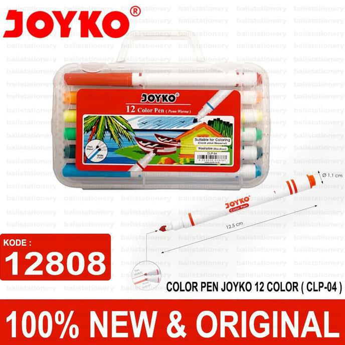 

Kualitas Terbaik] Color Pen Joyko 12 Color ( Clp-04 )