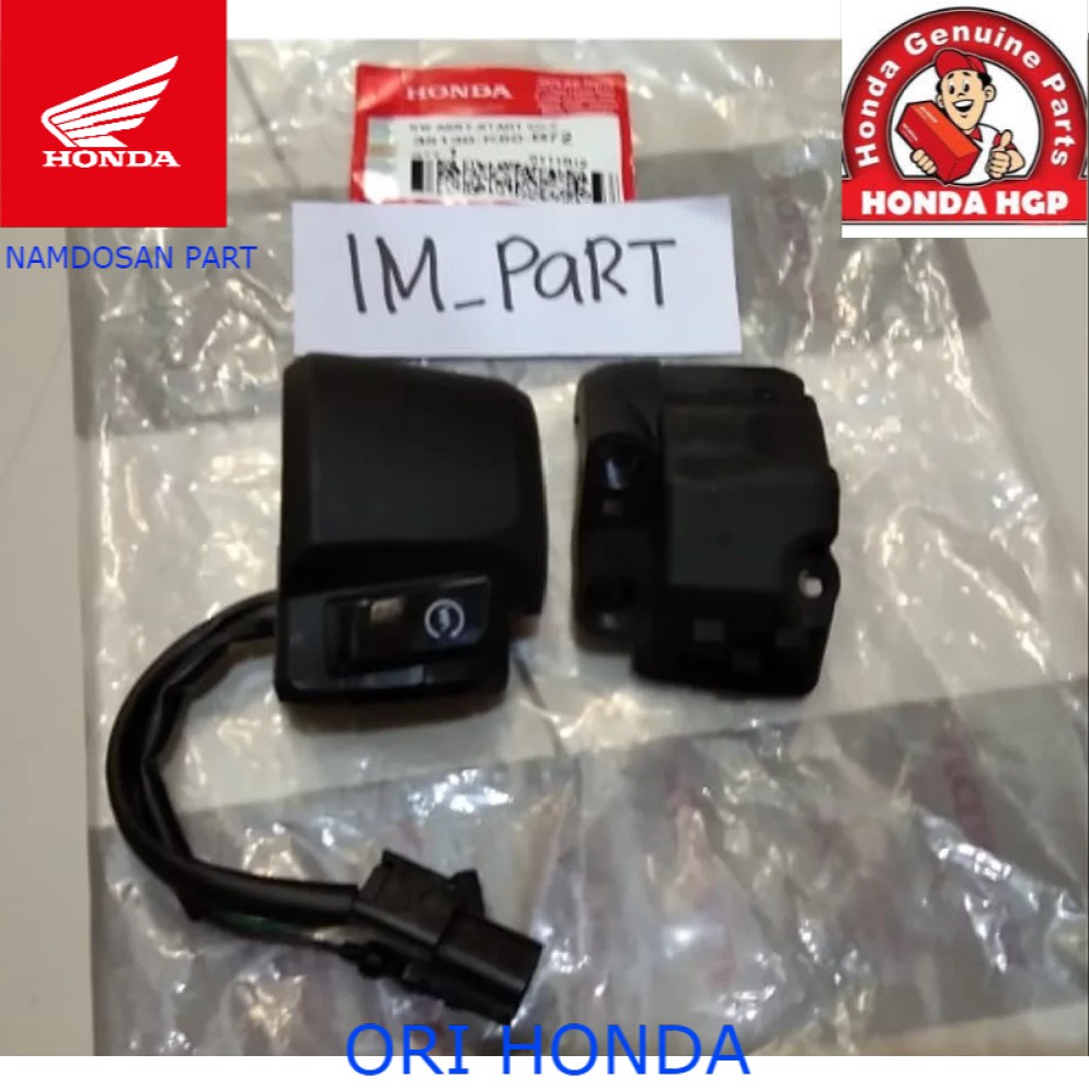 Ahm Holder Kanan Rumah Saklar Tombol Stater Vario 125 LED 2018 2019 Non Iss 35130-K60-B72