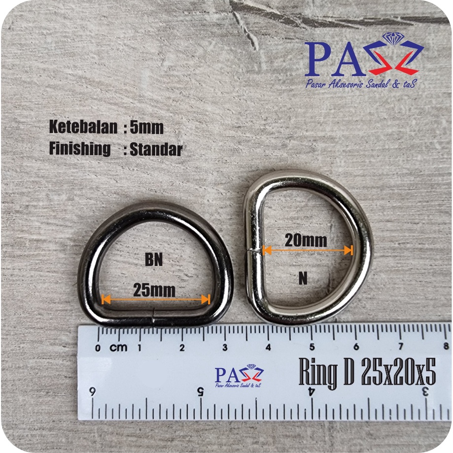 Ring D 25mm Murah Tebal Ring tas Aksesoris tas (IMPORT)