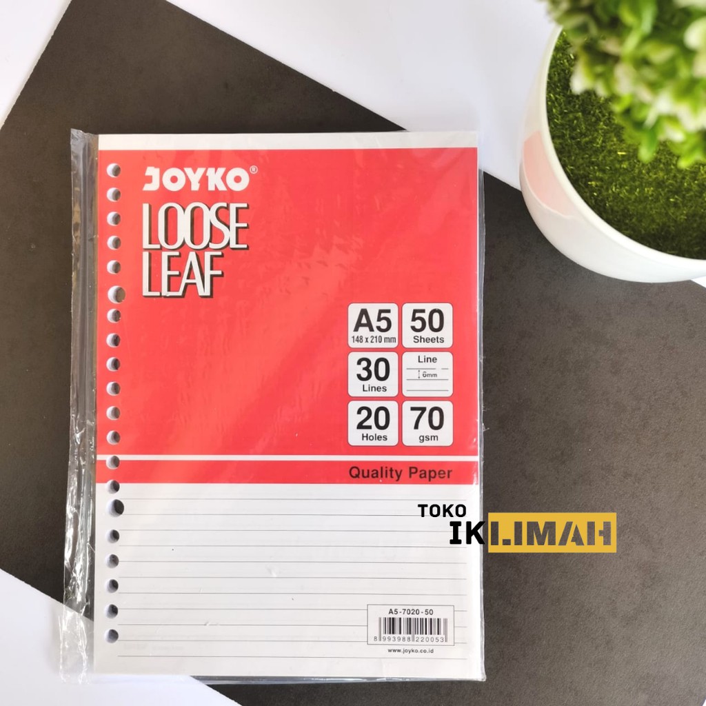 

Loose Leaf JOYKO A5-7020-50 / 50 Lembar / Isi Kertas File Binder
