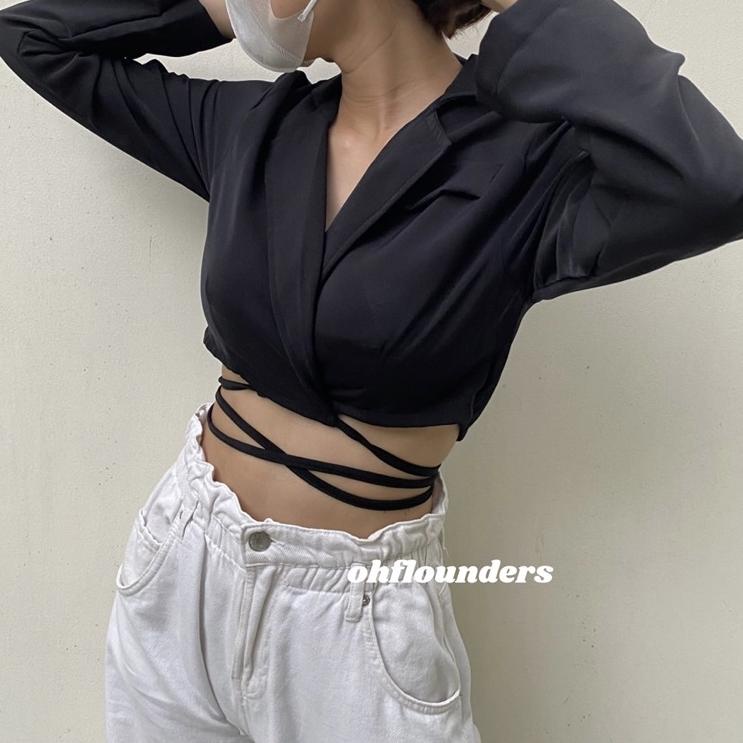 Wow Murah Meriah.. Crop Blazer Tied // Blazer Crop Tali