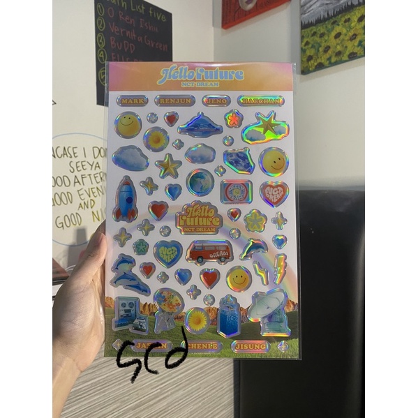 epoxy sticker jisung nct dream hello future