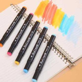 

➻dm Best Produk➻ Spidol Warna / Sepidol Warna Warni / Spidol Dual Side Fine Art Brush Pen Art Marker Set 51 ✳