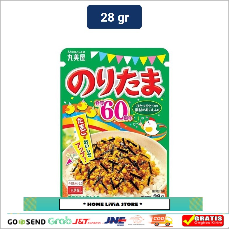 

Marumiya Rice Topping Noritama (Egg + Seaweed) 28 gr
