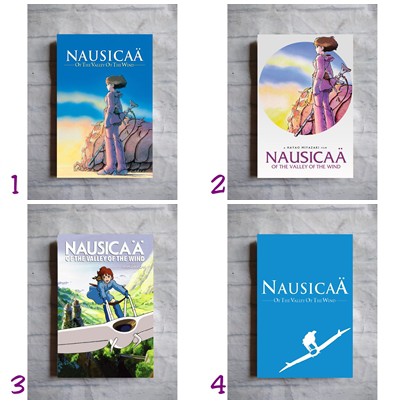 Poster anime film Nausicaa of the Valley of the Wind home wall decor hiasan dinding kayu pajangan