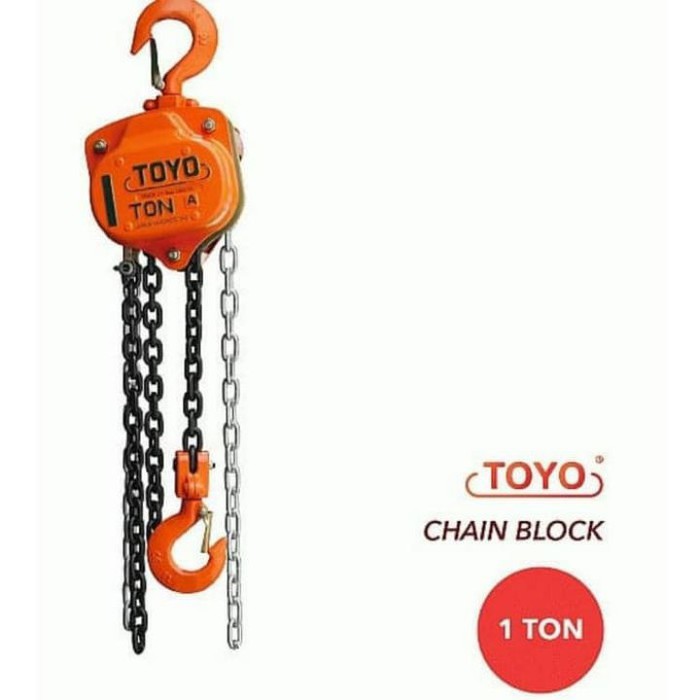 [perkakas] - Chain block/Takel 1 Ton x 5 Mtr TOYO Murah