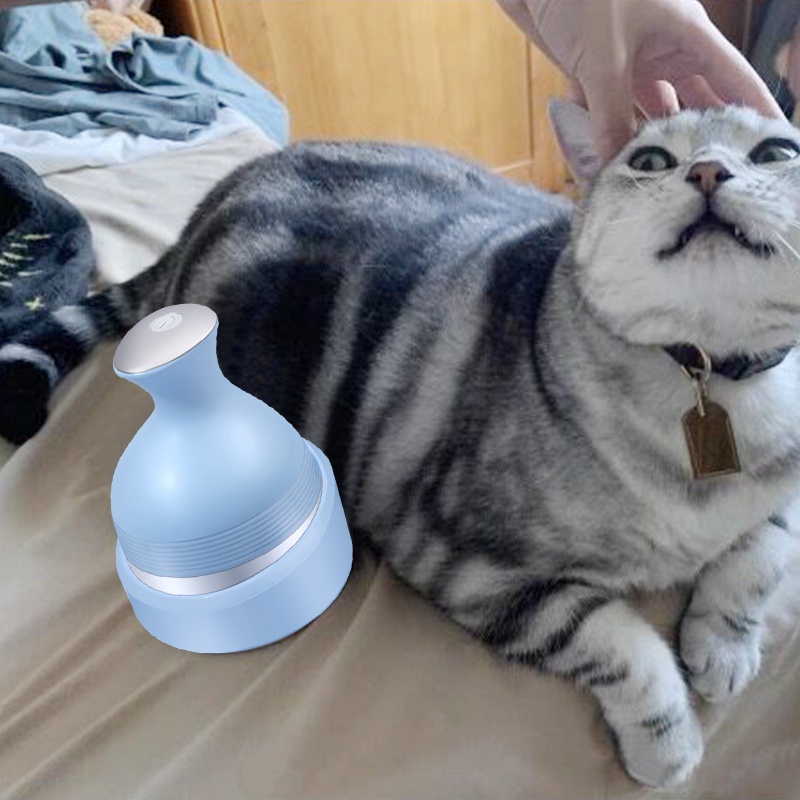 Pet’ oPedia  Pet Charging Cat Massager Pijat Kepala 3D Kucing Putar Otomatis Listrik Tahan Air