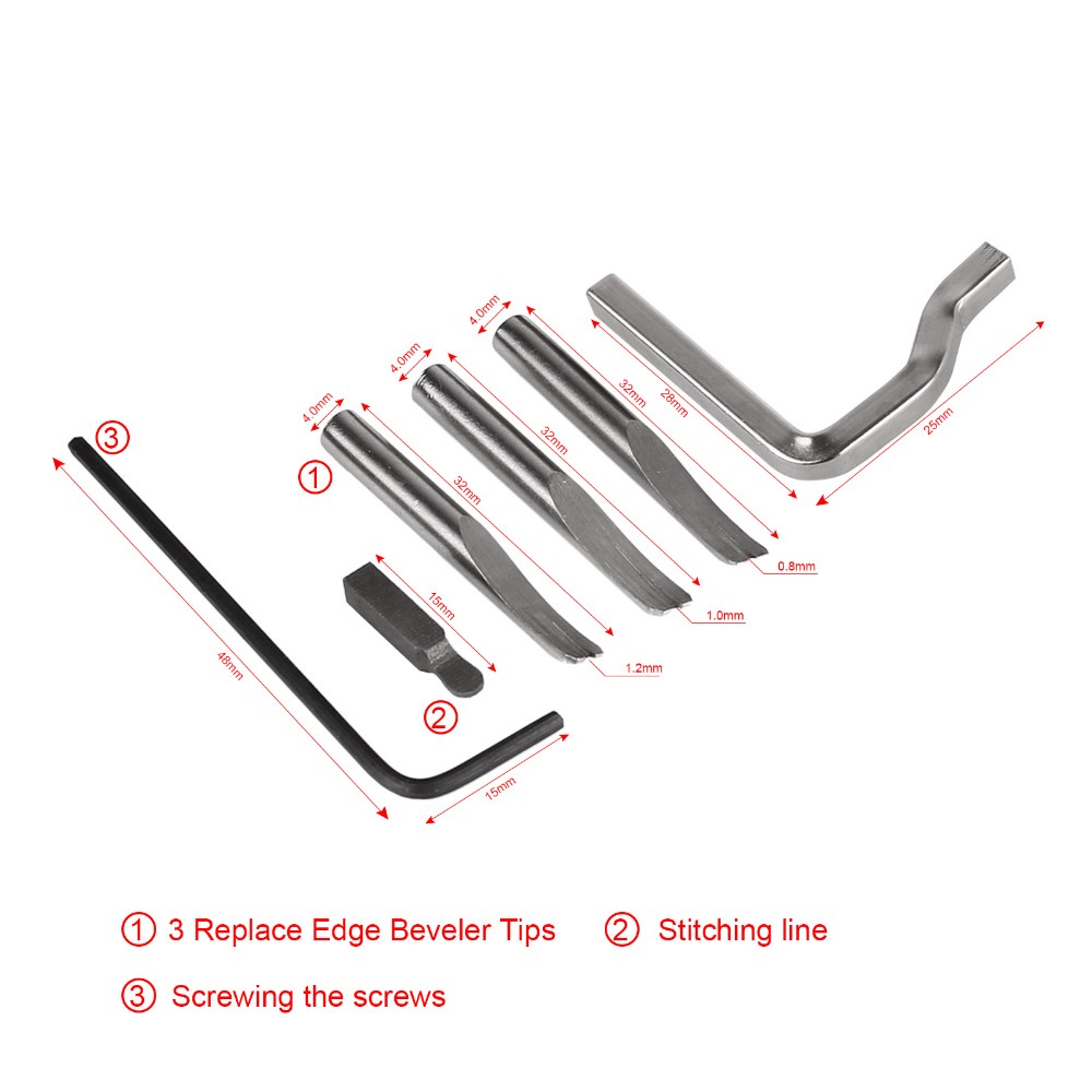 Set Alat Perlengkapan Jahit Kerajinan Kulit DIY 7 in 1