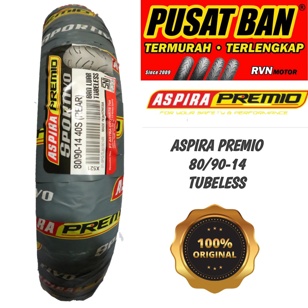 ASPIRA PREMIO 80/90-14 TUBELESS