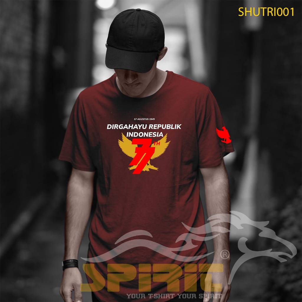kaos 17 agustus 77 HUT RI ke 77 lengan pendek kaos 17 agustusan 2022 77 2022