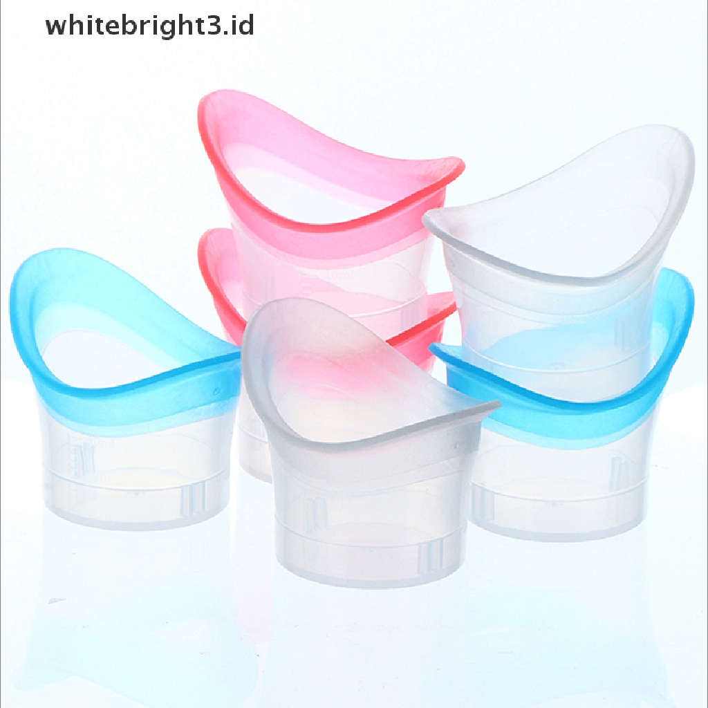 (whitebright3.id) 2pcs / Set Gelas Cuci Mata Bahan Silikon Reusable Untuk Mandi