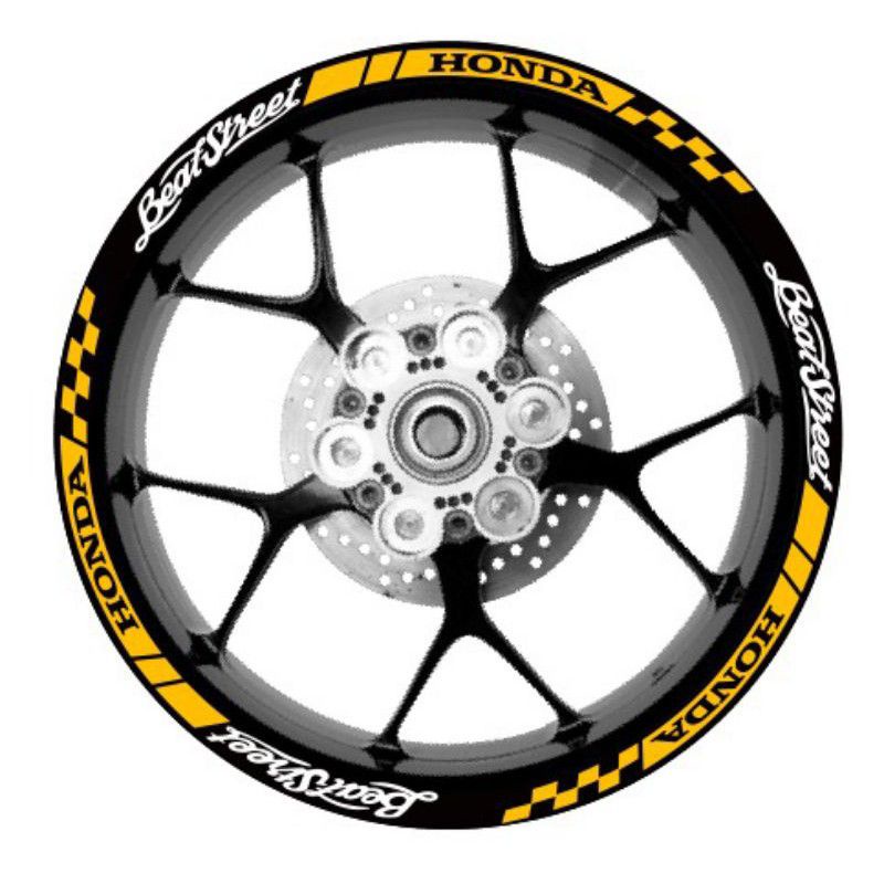 cutting sticker velg motor beat street stiker pelk motor beat street