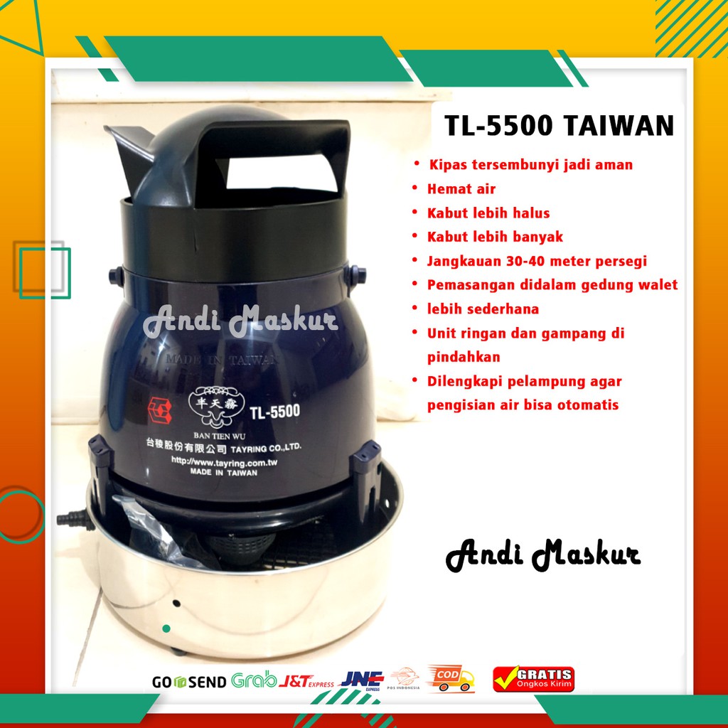 Mesin kabut TL 5500 mesin embun taiwan tl 5500 mesin embun walet taiwan tl 5500