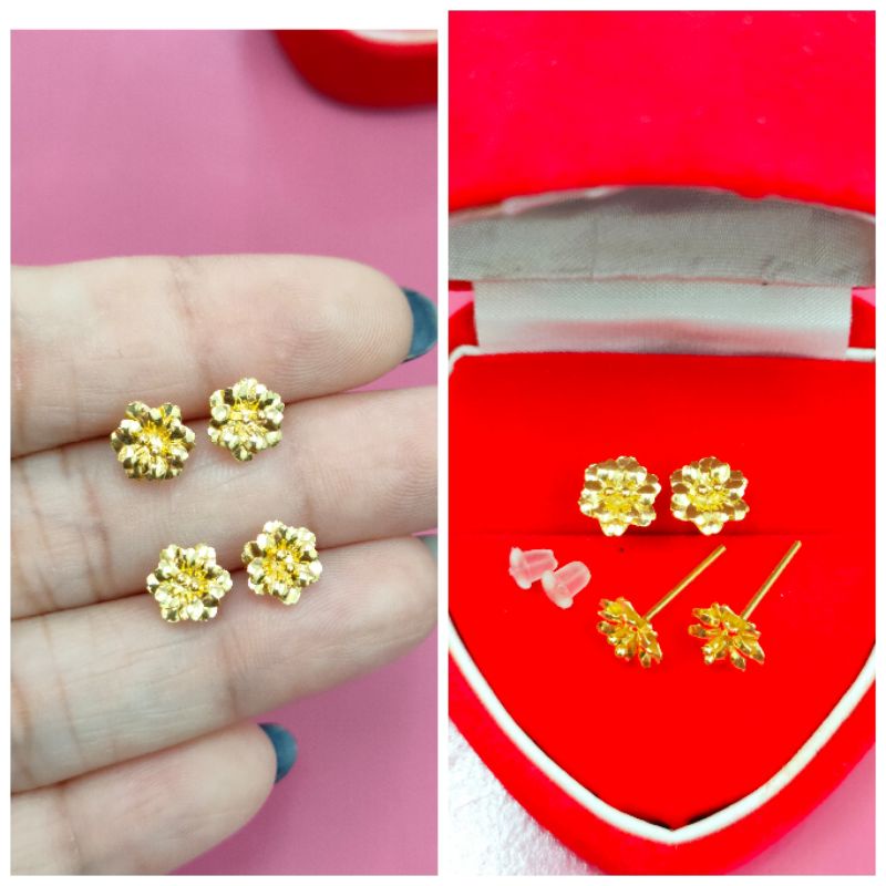 GIWANG TUSUK KEMBANG ROSE PERAK 925 ASLI LAPIS MAS 24K