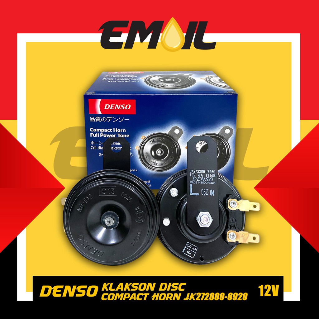 Klakson disc denso 12 volt JK272000-6920 compact horn