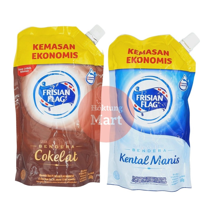 

Frisian Flag Susu Kental Manis 560ml Susu Bendera Coklat / Vanila