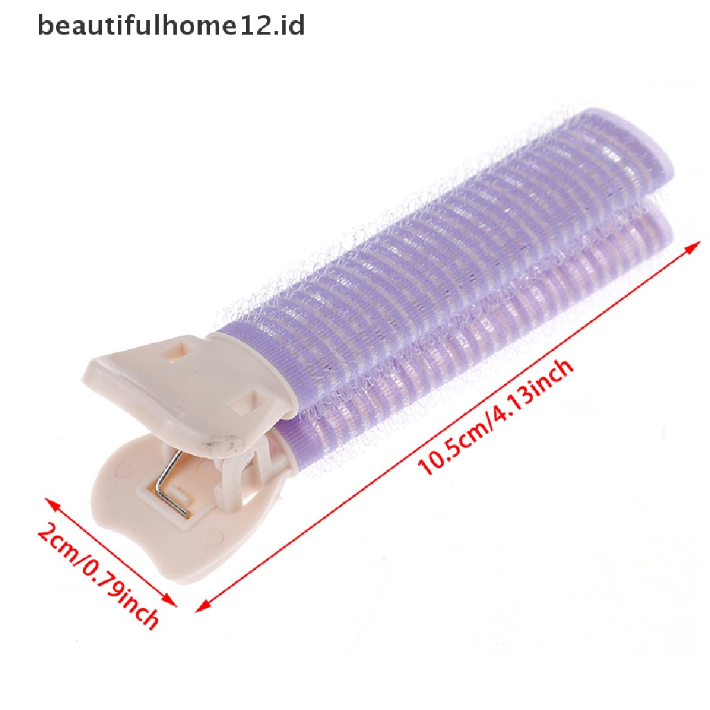 【beautifulhome12.id】 2Pcs Hair Curler Clip Self Grip Volume Hair Root Fluffy Clip Hair Curly  Clip .