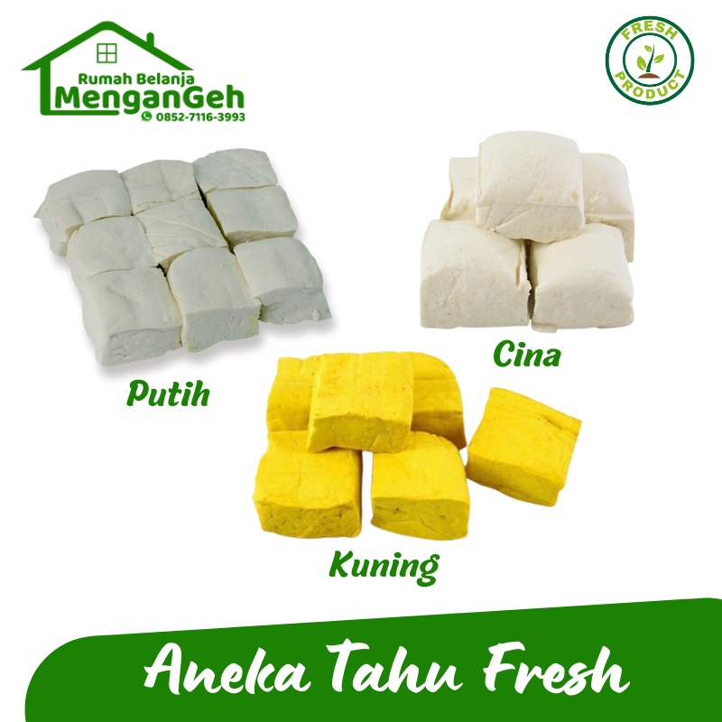

Lauk Mentah Tahu Putih / Tahu Kuning / Tahu Cina Fresh isi 10