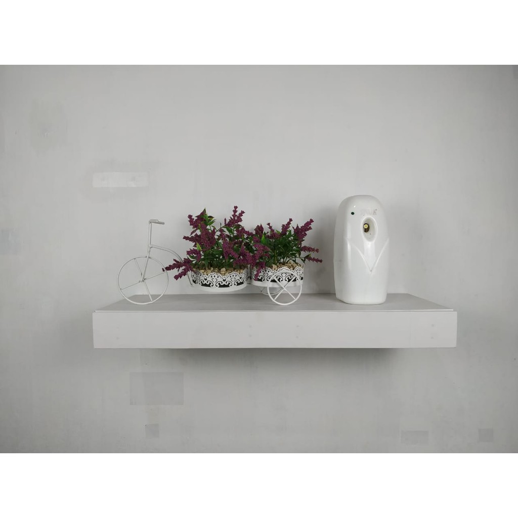 RAK DINDING LACI 60CM RAK DINDING TEMPEL RAK AMBALAN DINDING MINIMALIS PUTIH TEKSTUR