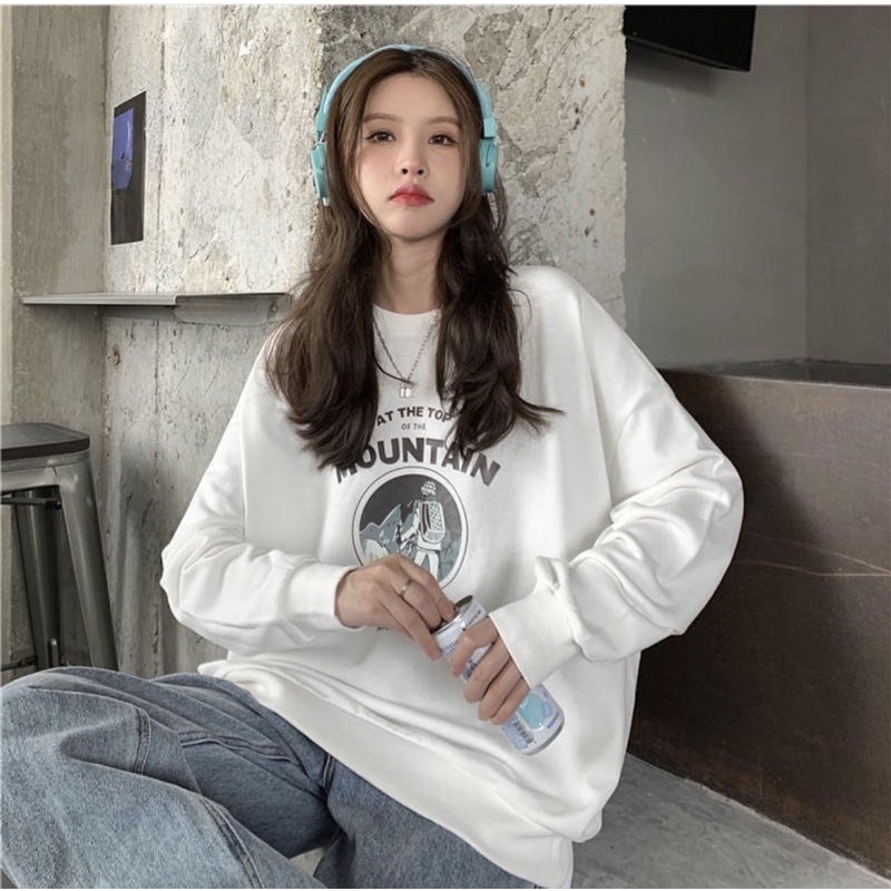 Montain sweater wanita oversize | sweater korean | sweater big size | Oblong sweater