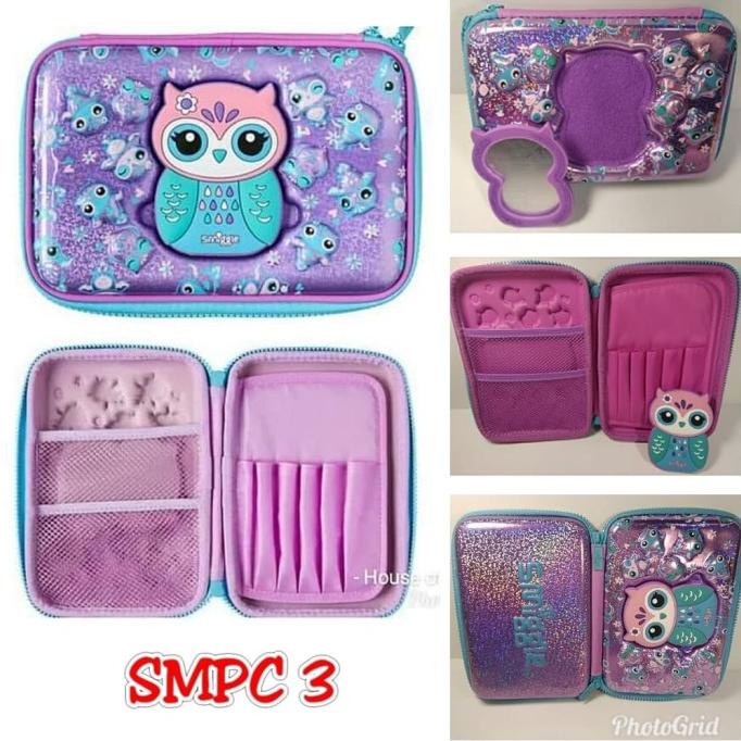 

Office & Stationery | Alat Tulis | Tempat Pensil/Pencil Case/Hardcase/Hardtop/Smiggle Owl Kaca Purple | Best Seller
