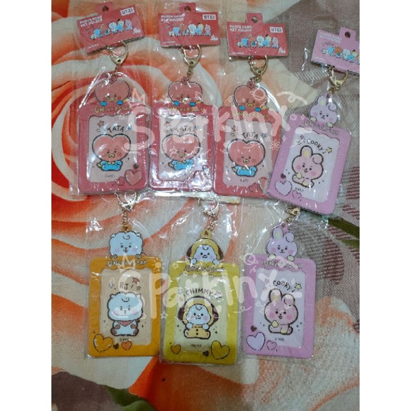 photocard holder bt21 (tata, chimmy, cooky, rj)