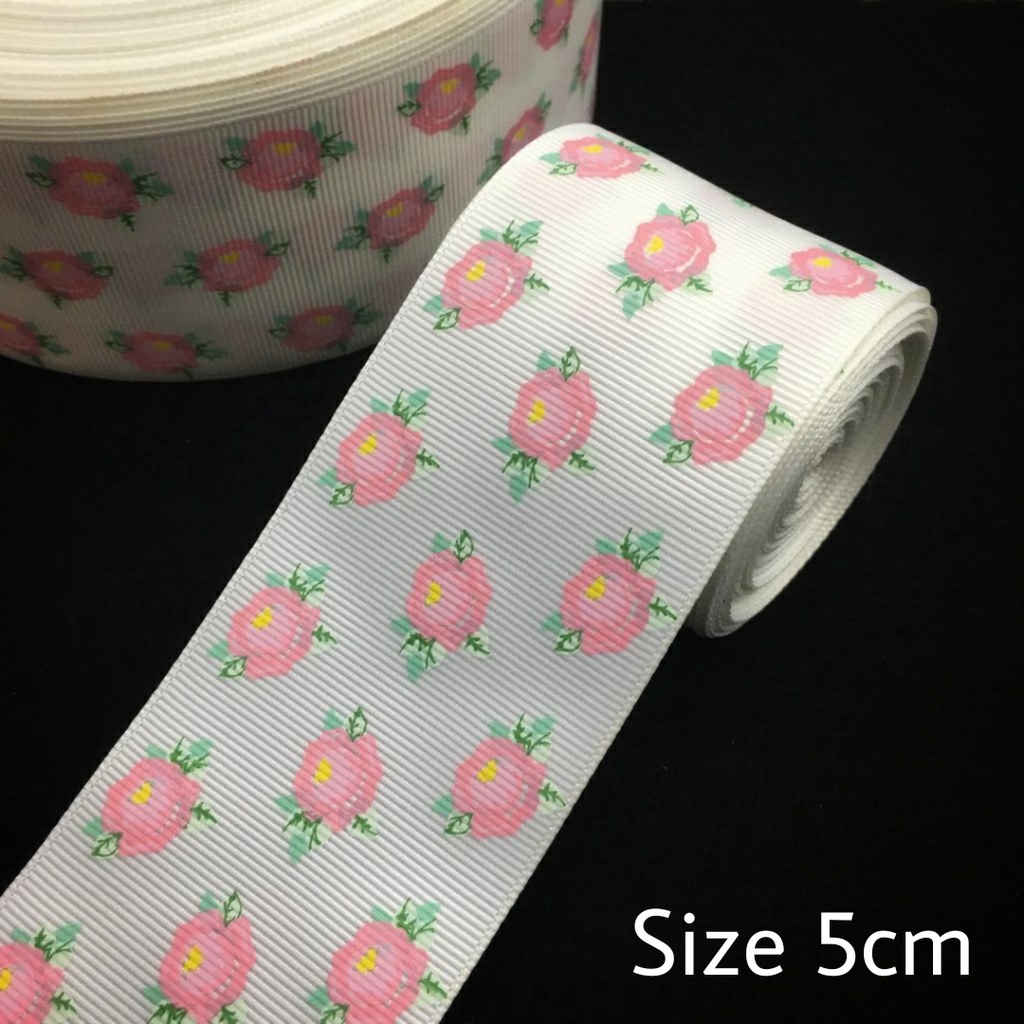 5 YARD - PITA KADO HAMPERS | GROSGRAIN MOTIF POLKADOT | BUNGA | CUP CAKE