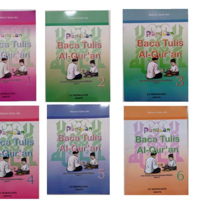 Buku BTQ SD & Mi Kelas 1,2,3,4,5,6, Penerbit CV INDRADJAYA 레