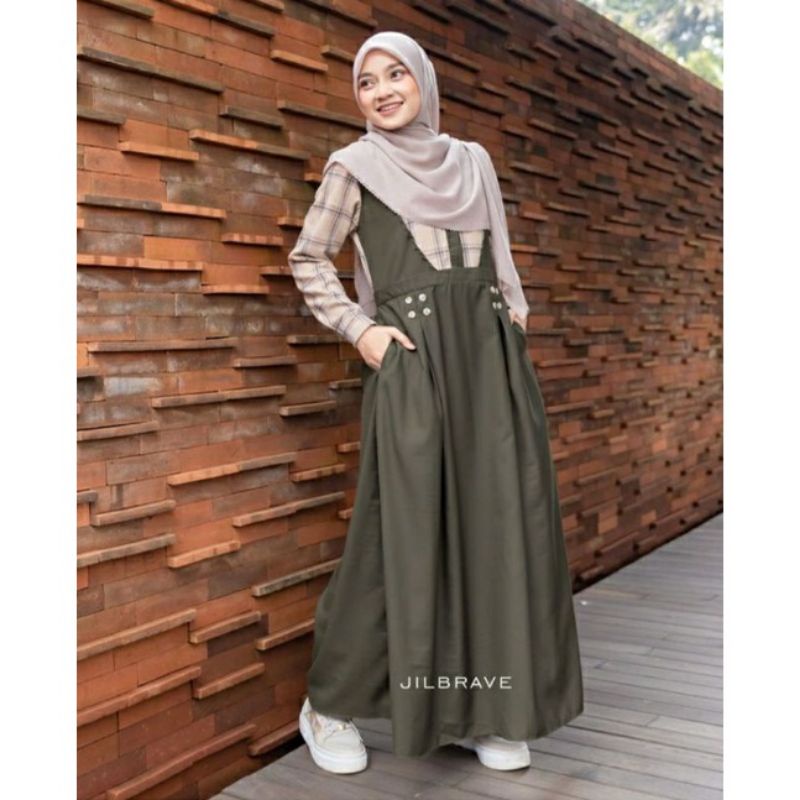 Yurim Dress Jilbrave dari Yuji Couple Jilbrave Official Shop Original Jilbrave 100% Raya Series Jilb